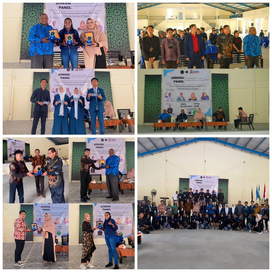 TIDAK HANYA MENGUCAPKAN MELALUI FLAYER MAHASISWA ILMU PEMERINTAHAN UNIMUDA SORONG GELAR DISKUSI PANEL DALAM RANGKA MEMPERINGATI HARI LAHIR PANCASILA